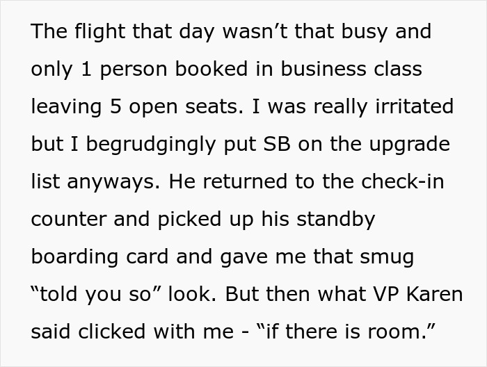 &ldquo;If There&rsquo;s Room&rdquo;: Airline Employee Outsmarts Entitled Customer By Maliciously Complying To Upgrade His Flight