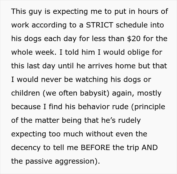 "[Am I The Jerk] For Telling My Neighbor That We Won't Ever Watch His Dogs Again?"
