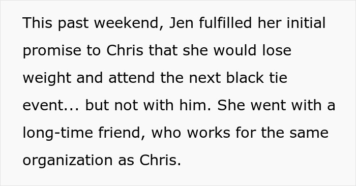 Wife Leaves Husband Red-Faced After He Demands She Lose Weight For His Company Event And She Maliciously Complies