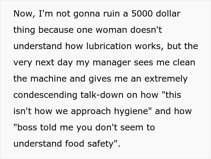 Angry Boss Belittles Employee For Following Exact Meat Slicer Cleaning Instructions, Gets Slapped With Malicious Compliance