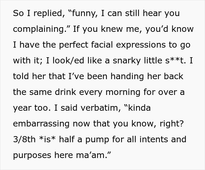 This Barista Revealed His Ultimate Long-Term Petty Revenge Plan Against His Regular Karen Customer On His Last Day And She Was Flabbergasted