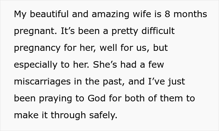 Husband Is Conflicted Over Who Is Right After Wife Tells Him That There Is No Way He&rsquo;ll Be In The Room When Their Child Is Born