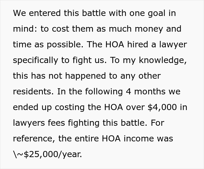 Person Maliciously Complies With HOA Rules, Ends Up Costing Them 16% Of The HOA Income