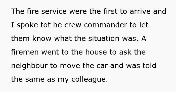 Entitled Neighbor Gets Instant Karma After Blocking Way For Emergency Van With His Two Cars And Refusing To Move Them Away