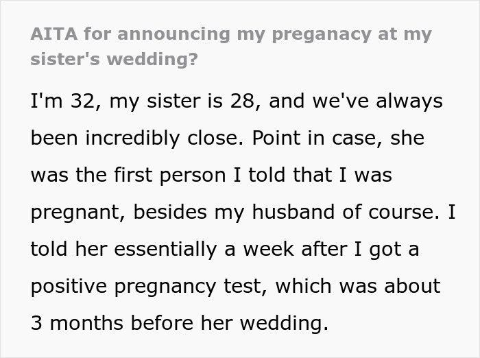 'Bridezilla' Livid Over Sister Announcing Pregnancy At Her Wedding Ceremony, Doesn't Want To See The Newborn 'Bridezilla' Livid Over Sister Announcing Pregnancy At Her Wedding Ceremony, Doesn't Want To See The Newborn