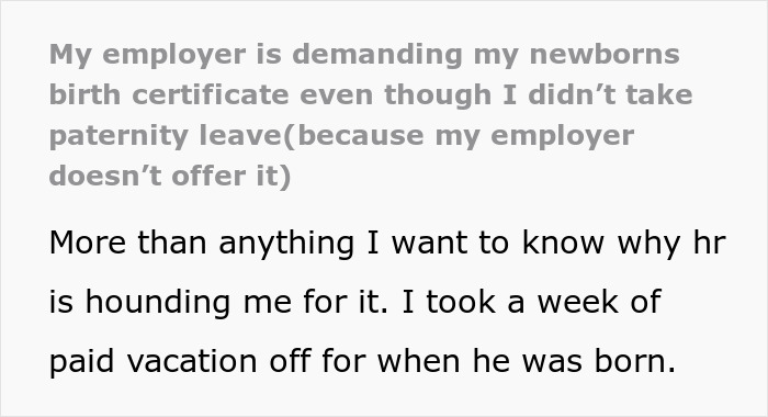 New Dad Is Confused After Company Asks For His Son's Birth Certificate, Starts To Get Suspicious About Their Motives