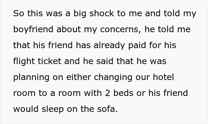 Woman Gives Boyfriend An Ultimatum: She Will Only Go On Their Romantic Holiday If He Doesn&rsquo;t Bring His Friend Along