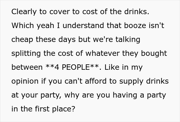 Couple Charge Their Guests For Drinks They Made On Their Kitchen Counter As If It Was A Bar, Are Shocked When They Leave