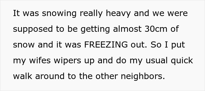 Man Snaps At Helpful Neighbor, His Wife Needs Help The Next Morning But Gets A Refusal This Time