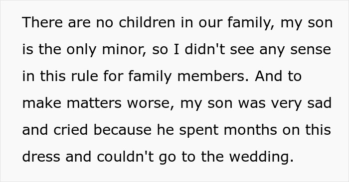 Teenager Spends Loads Of Time Making His Aunt's Wedding Dress Worth $22k-$25k For Free, She Doesn't Even Invite Him