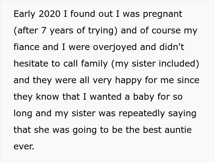 New Mom Sends Her Daughter’s Picture On Sister’s Request, Gets Called A Jerk Since She Had A Miscarriage 4 Years Ago New Mom Sends Her Daughter’s Picture On Sister’s Request, Gets Called A Jerk Since She Had A Miscarriage 4 Years Ago