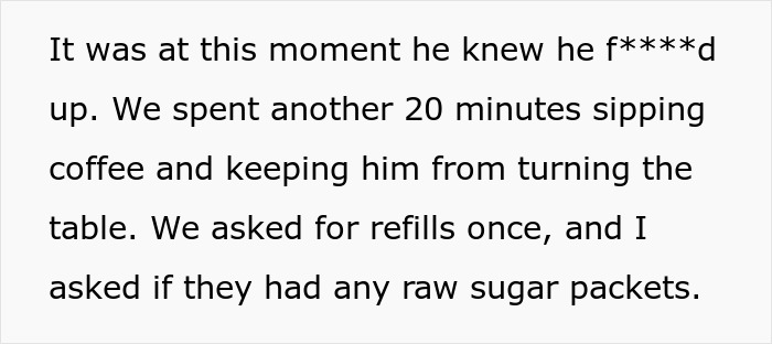 "I've Never Seen A Human Turn Red So Quickly": Server Wants To Charge Customers For Coffee They Didn't Have, So They Maliciously Comply "I've Never Seen A Human Turn Red So Quickly": Server Wants To Charge Customers For Coffee They Didn't Have, So They Maliciously Comply