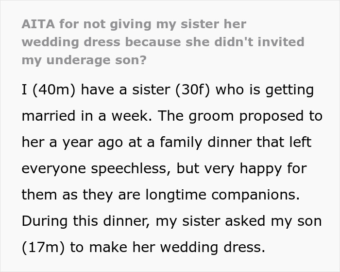 Teenager Spends Loads Of Time Making His Aunt's Wedding Dress Worth $22k-$25k For Free, She Doesn't Even Invite Him
