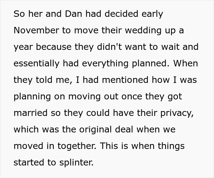 Engaged Couple Think Their Roommate Is Conspiring To Ruin Their Wedding, Uninvite Her And Spread Rumors, Only For Karma To Come Back Around Engaged Couple Think Their Roommate Is Conspiring To Ruin Their Wedding, Uninvite Her And Spread Rumors, Only For Karma To Come Back Around