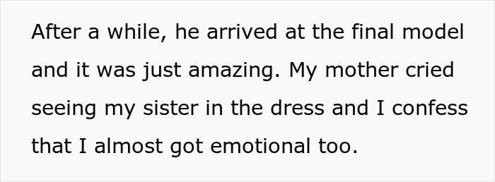 Teenager Spends Loads Of Time Making His Aunt's Wedding Dress Worth $22k-$25k For Free, She Doesn't Even Invite Him