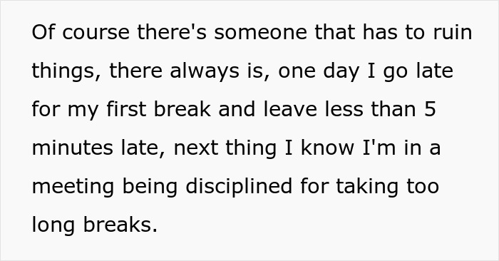 Management Criticizes Worker For Taking &ldquo;Longer Breaks&rdquo; Although He Works Through His Usual Ones, Is Surprised When Equipment Starts Breaking
