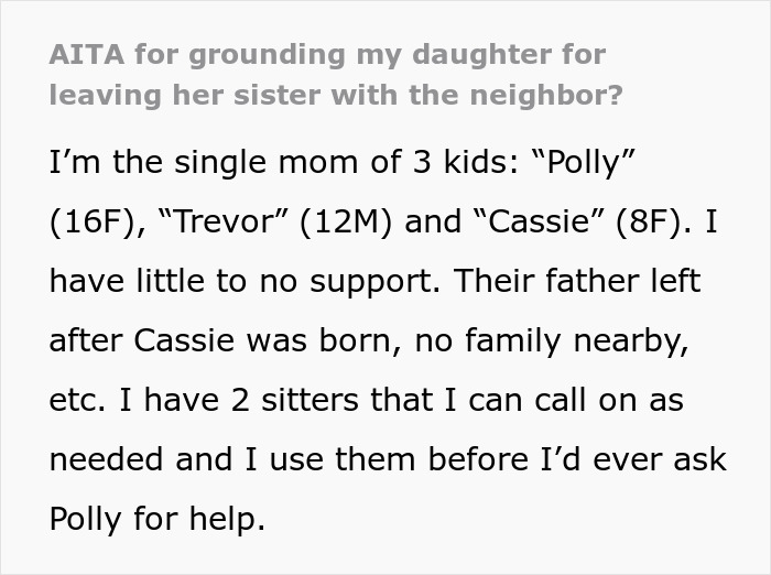 Teen Is Asked To Look After Little Sister While Mom Rushes Son To The ER, She Leaves Her At A Stranger&rsquo;s House Instead