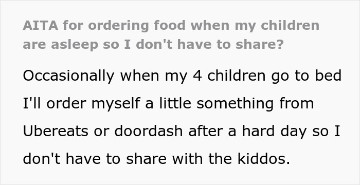 Mom Orders Takeout After Putting Kids To Bed After Having A Bad Day, Drama Ensues When Her Ex Finds Out