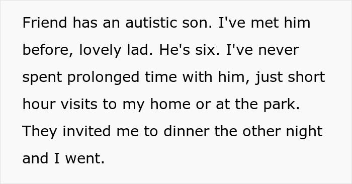 Parents Livid After Dinner Guest Doesn&rsquo;t Participate In Their Son&rsquo;s Autistic Ritual, Causing Chaos And Broken Plates