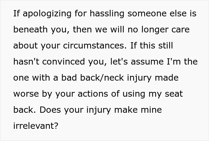 Netizens Applaud This Plane Passenger For Coming Up With The Perfect Revenge On People Who Keep Pulling On Their Seat When Standing Up