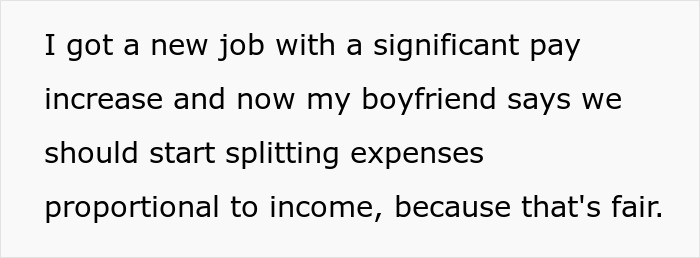 Man Demands Girlfriend &ldquo;Split Expenses Proportional To Income&rdquo; After She Gets Better-Paying Job, Increases Rent On Apartment He Owns
