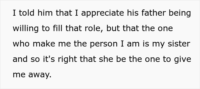 23 Y.O. Wants Her Half-Sister To Take Her Down The Aisle As She Practically Raised Her, In-Laws Say It's Inappropriate