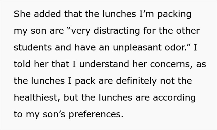 Mom Is Shocked When Teacher Calls Her To Say The Lunches She Gives Her Son Are "Inappropriate"