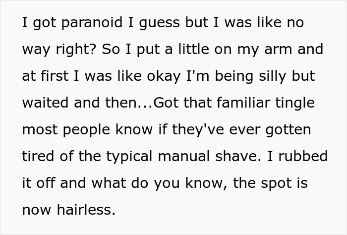 Woman Accidentally Discovers Hair Removal Cream In Hair Conditioner Her Friend Wanted Her To Use Before Birthday, Gets Blocked When She Confronts Her