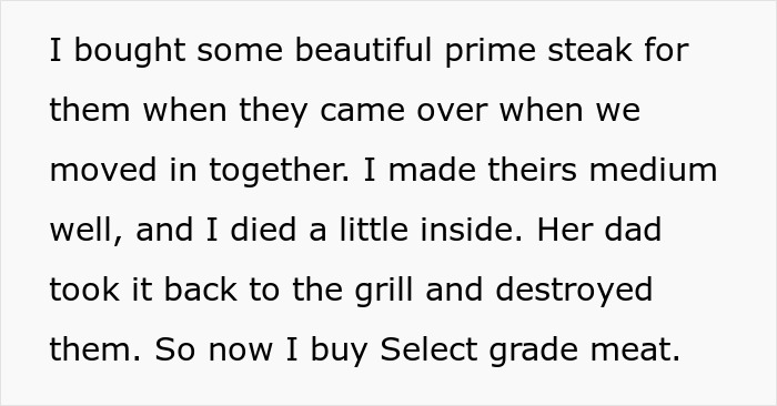 Man Buys Lower-Grade Steaks For His In-Laws And Wagyu For His Parents, Wonders If That’s Fair Man Buys Lower-Grade Steaks For His In-Laws And Wagyu For His Parents, Wonders If That’s Fair