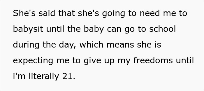 Teenager Is Expected To "Give Up His Freedom" Until He's 21 To Take Care Of His Baby Brother