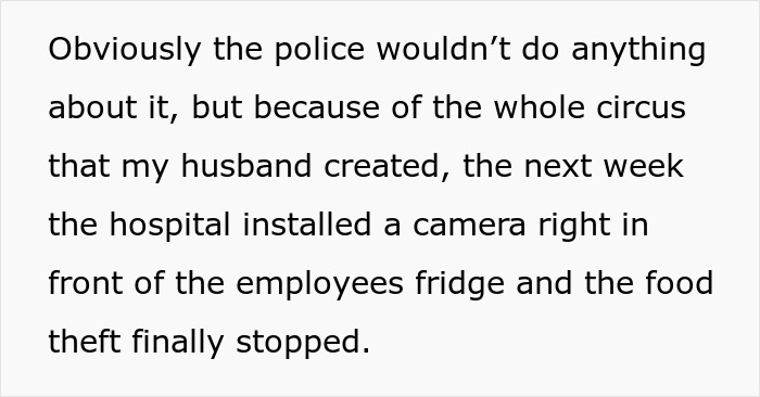 Nurse, Fed Up With Someone Stealing Their Food, Calls The Police When HR Does Nothing Nurse, Fed Up With Someone Stealing Their Food, Calls The Police When HR Does Nothing