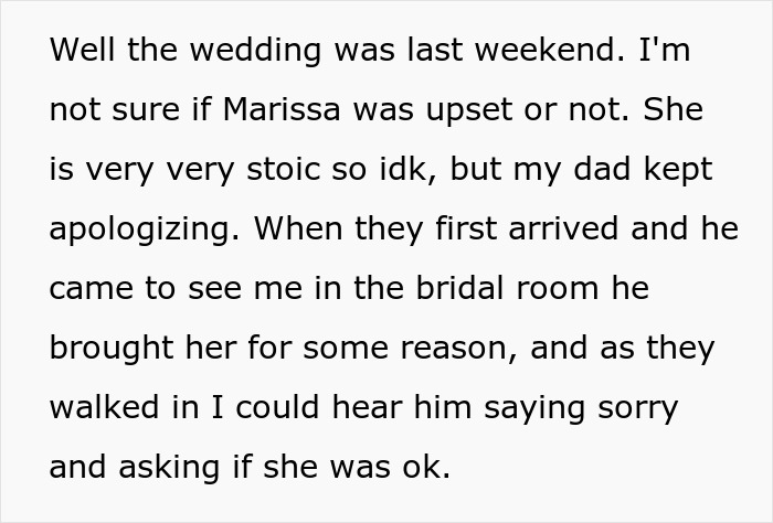Bride Tells Her Dad To "Take The Child He Is Dating And Get Out" As He Felt Bad About Spending His Fianc&eacute;e's Birthday At Daughter's Wedding