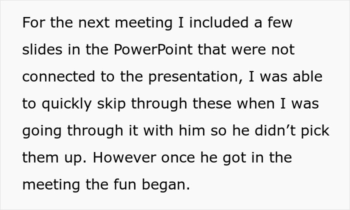 Boss Presents Employee's PowerPoints As His Own, So They Put A Revealing Photo Of The CEO's Daughter In One Of Them