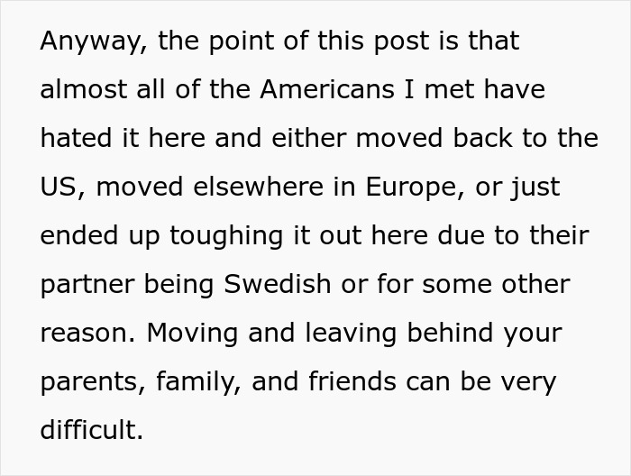 "You Will Very Quickly Get Burned Out And Hate It Here": Person Shares That Moving To Sweden From The US Is Not As Amazing As People Think "You Will Very Quickly Get Burned Out And Hate It Here": Person Shares That Moving To Sweden From The US Is Not As Amazing As People Think
