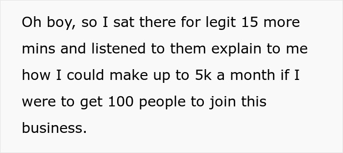 "I Laughed So Much On The Way Home That I Was Crying": Guy Goes On A Date With A Really Pretty Girl, It Ends Up Being A Pyramid Scheme Scam