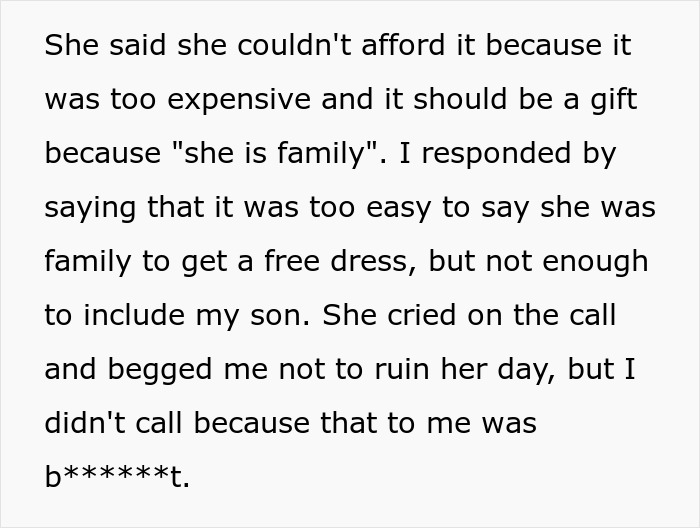 Teenager Spends Loads Of Time Making His Aunt's Wedding Dress Worth $22k-$25k For Free, She Doesn't Even Invite Him