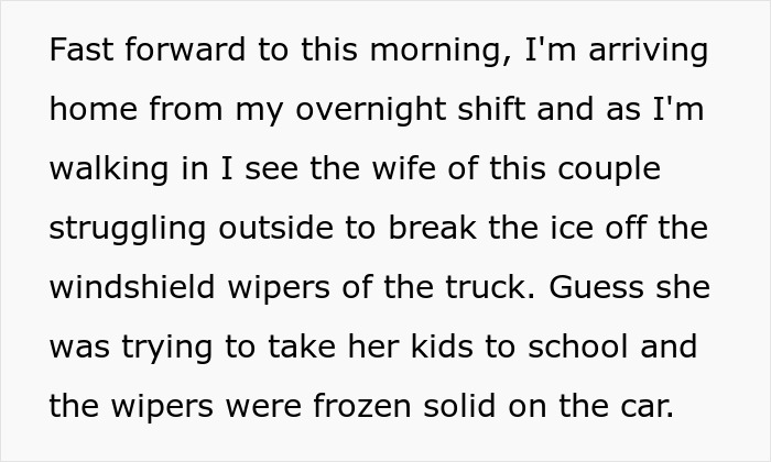 Man Snaps At Helpful Neighbor, His Wife Needs Help The Next Morning But Gets A Refusal This Time
