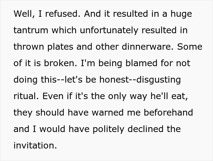 Parents Livid After Dinner Guest Doesn&rsquo;t Participate In Their Son&rsquo;s Autistic Ritual, Causing Chaos And Broken Plates
