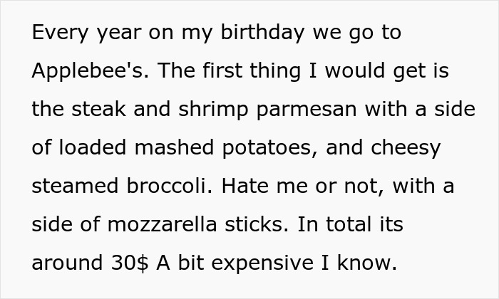Person Shares How They Failed To Notice Key Cues That Their Parents Wouldn't Pay For Their 18th B-Day Dinner Person Shares How They Failed To Notice Key Cues That Their Parents Wouldn't Pay For Their 18th B-Day Dinner