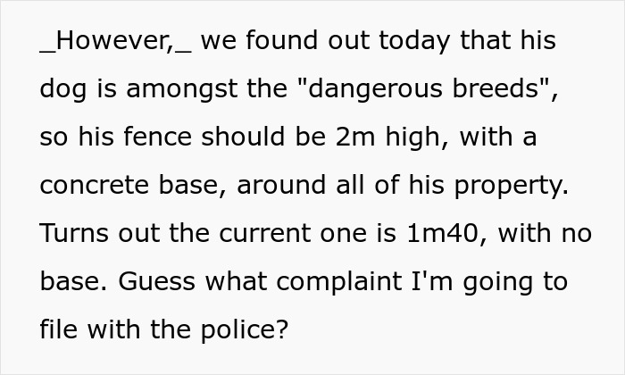 Guy Plots The Ultimate Retaliation Against His Neighbor Who Sued Him Over A Fence That Went 1.5 Inches Beyond The Property Line