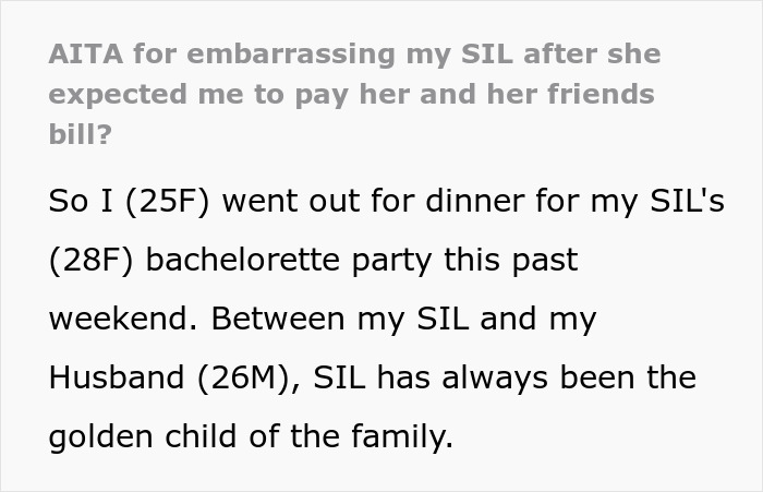 "The Bill Was Close To $1,000": Bride-To-Be Expects SIL To Cover The Entire Bachelorette Dinner, Gets A Reality Check Instead