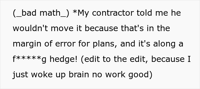 Guy Plots The Ultimate Retaliation Against His Neighbor Who Sued Him Over A Fence That Went 1.5 Inches Beyond The Property Line