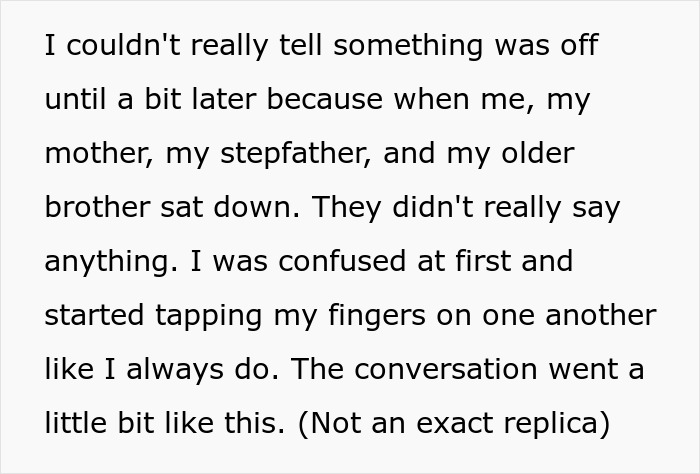 Person Shares How They Failed To Notice Key Cues That Their Parents Wouldn't Pay For Their 18th B-Day Dinner Person Shares How They Failed To Notice Key Cues That Their Parents Wouldn't Pay For Their 18th B-Day Dinner