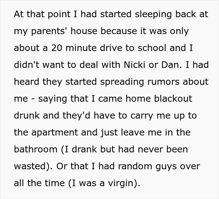 Engaged Couple Think Their Roommate Is Conspiring To Ruin Their Wedding, Uninvite Her And Spread Rumors, Only For Karma To Come Back Around Engaged Couple Think Their Roommate Is Conspiring To Ruin Their Wedding, Uninvite Her And Spread Rumors, Only For Karma To Come Back Around