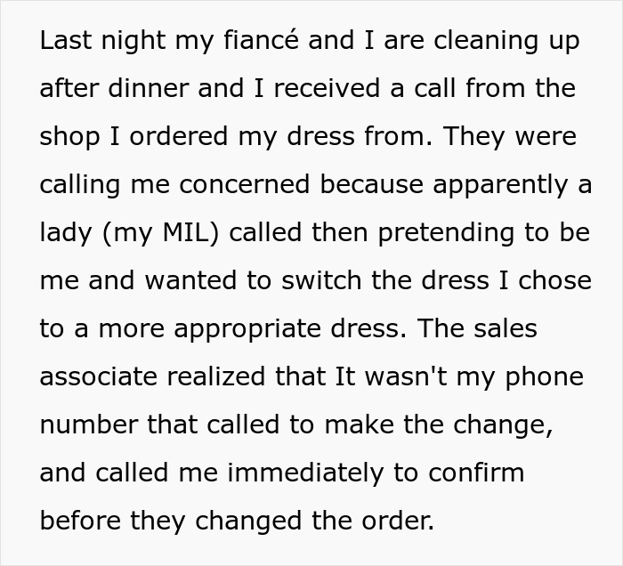 &ldquo;I Was Livid&rdquo;: Bride-To-Be Reveals How Her Mother-In-Law Tried To Sabotage Her Wedding Dress