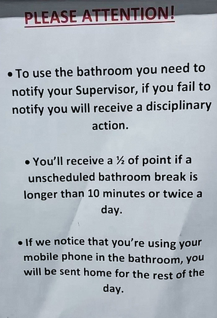 Employees Were Treated Like Middle Schoolers