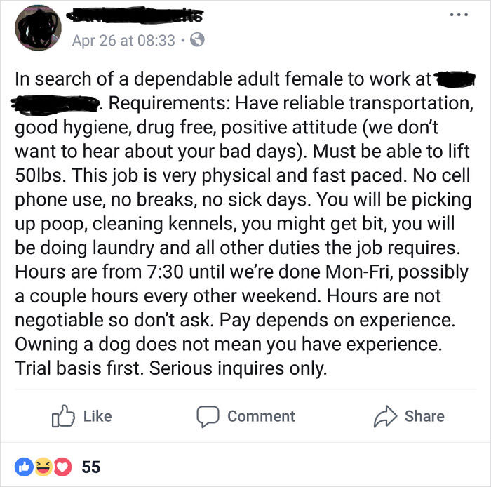 Great Low Paying Job With A Friendly Boss!