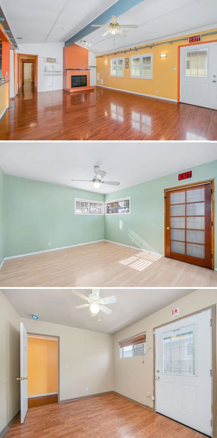 Exit. In Case You Get Lost In The Three Bedroom House