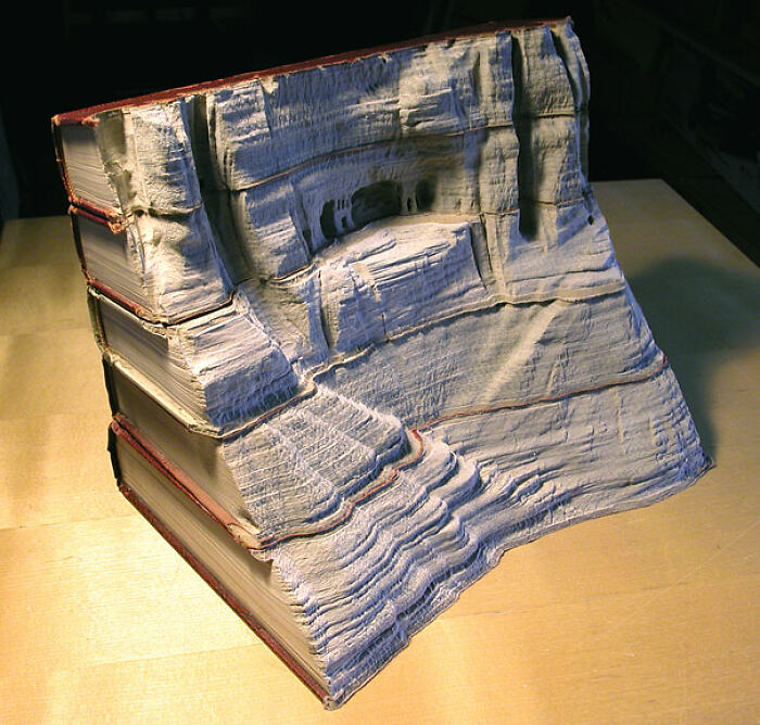 Carved Book Landscapes By Guy Laramee