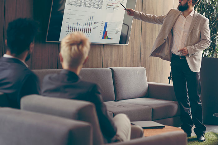 Boss Presents Employee's PowerPoints As His Own, So They Put A Revealing Photo Of The CEO's Daughter In One Of Them